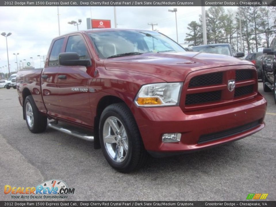 2012 Dodge Ram 1500 Express Quad Cab Deep Cherry Red Crystal Pearl / Dark Slate Gray/Medium Graystone Photo #6