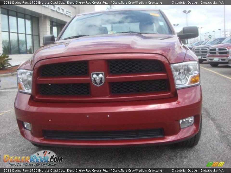 2012 Dodge Ram 1500 Express Quad Cab Deep Cherry Red Crystal Pearl / Dark Slate Gray/Medium Graystone Photo #7