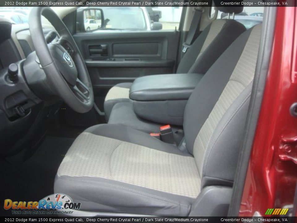 2012 Dodge Ram 1500 Express Quad Cab Deep Cherry Red Crystal Pearl / Dark Slate Gray/Medium Graystone Photo #8