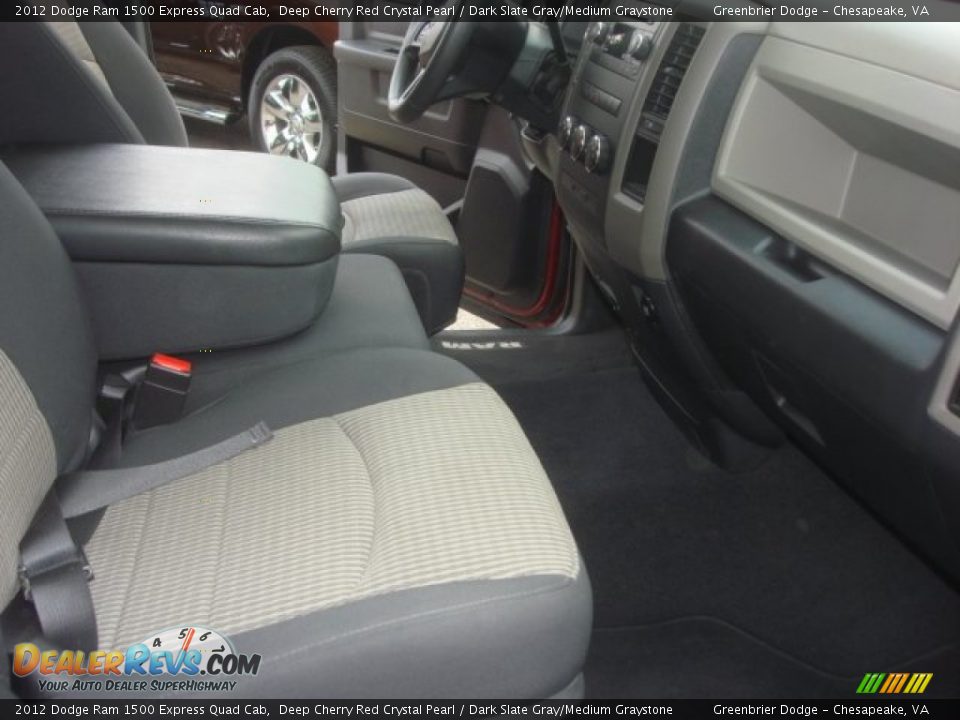 2012 Dodge Ram 1500 Express Quad Cab Deep Cherry Red Crystal Pearl / Dark Slate Gray/Medium Graystone Photo #12
