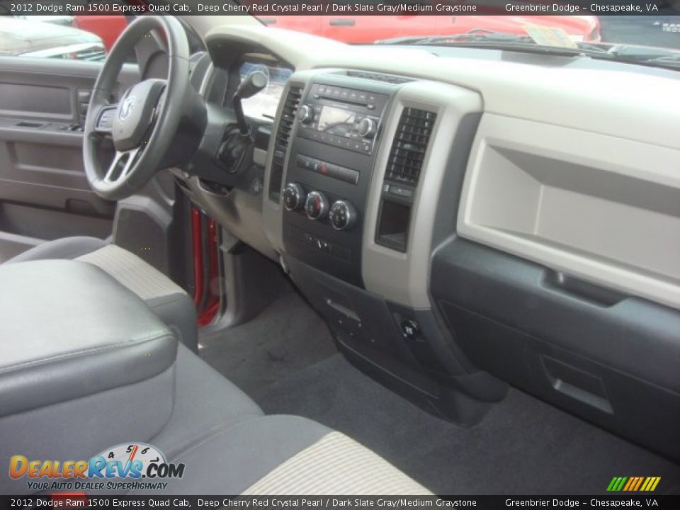 2012 Dodge Ram 1500 Express Quad Cab Deep Cherry Red Crystal Pearl / Dark Slate Gray/Medium Graystone Photo #13