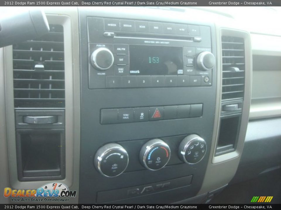2012 Dodge Ram 1500 Express Quad Cab Deep Cherry Red Crystal Pearl / Dark Slate Gray/Medium Graystone Photo #16