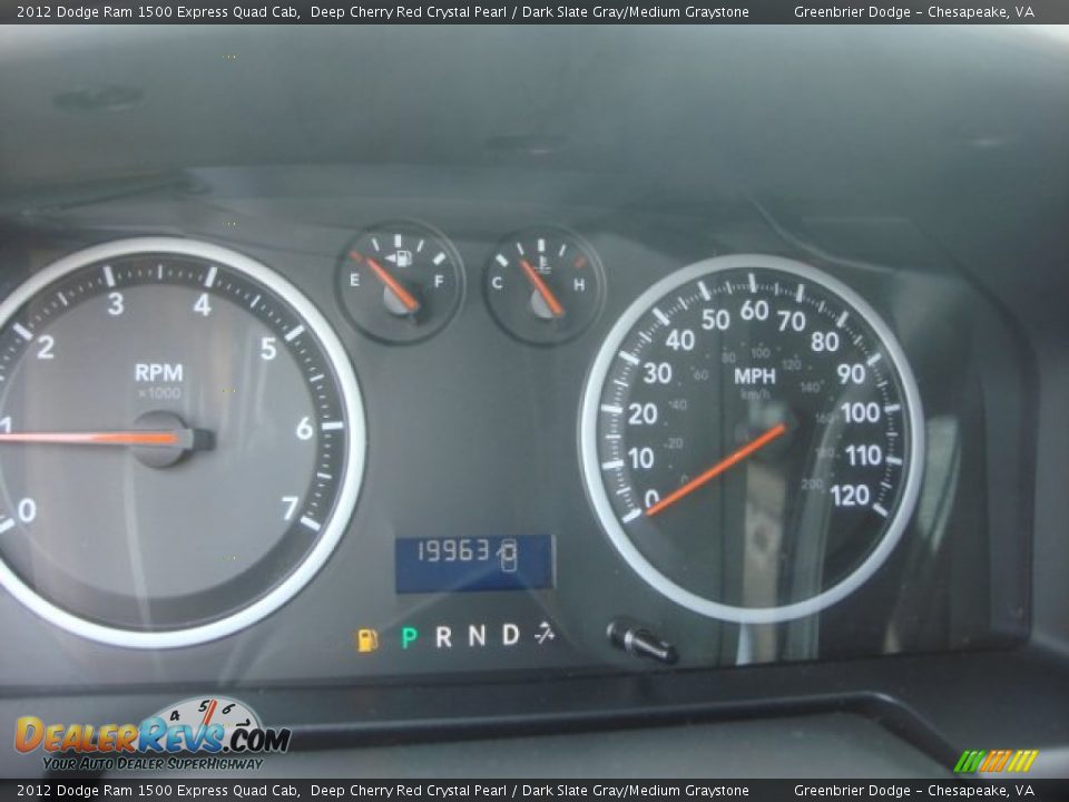 2012 Dodge Ram 1500 Express Quad Cab Deep Cherry Red Crystal Pearl / Dark Slate Gray/Medium Graystone Photo #18