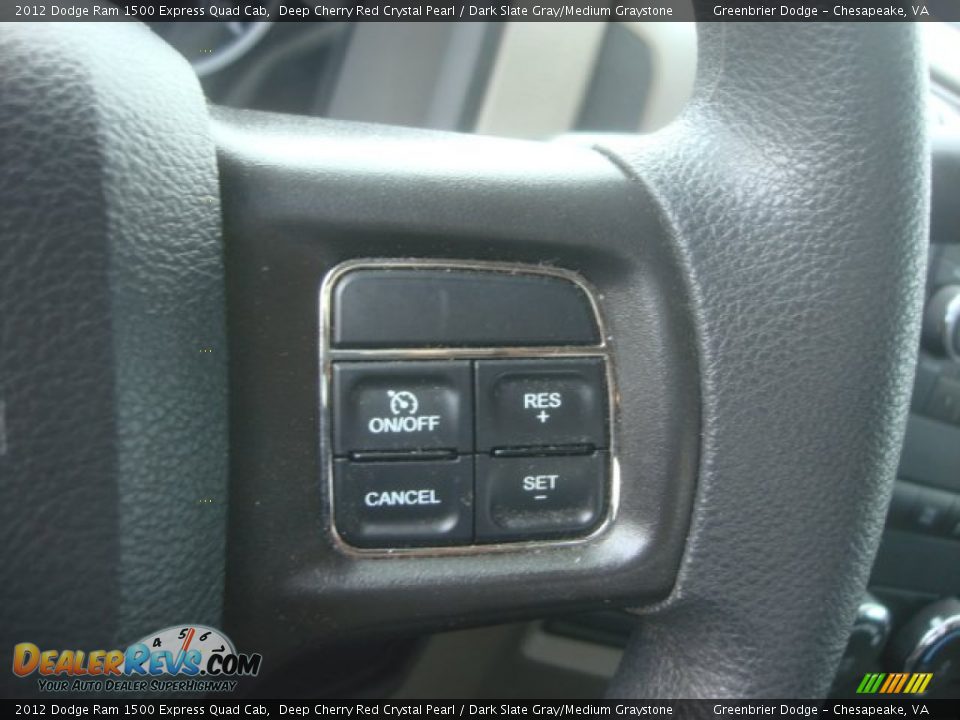 2012 Dodge Ram 1500 Express Quad Cab Deep Cherry Red Crystal Pearl / Dark Slate Gray/Medium Graystone Photo #19