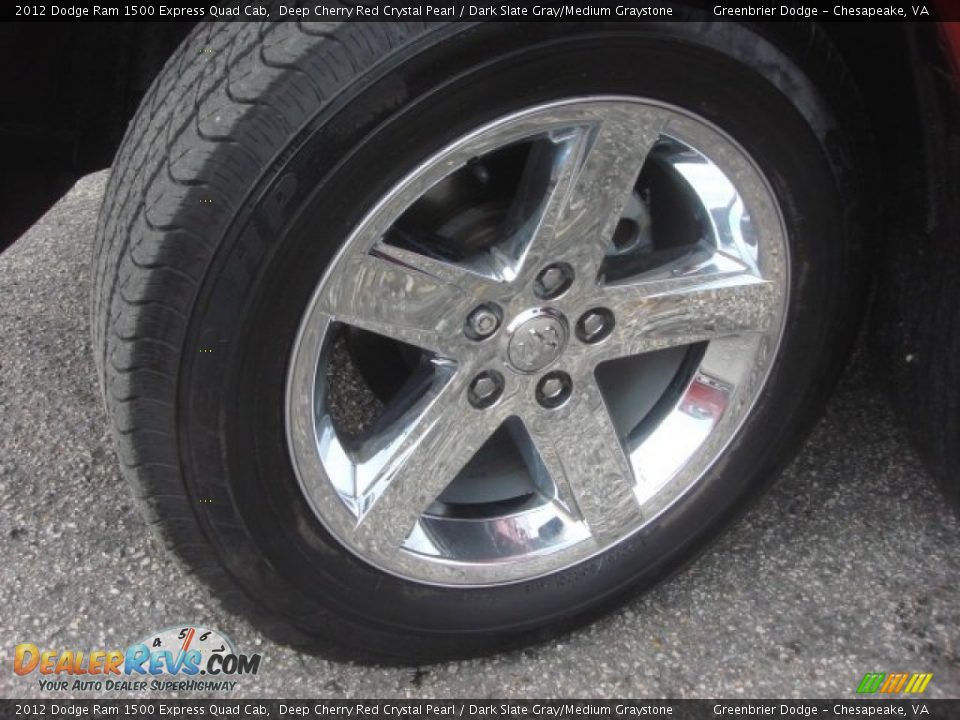 2012 Dodge Ram 1500 Express Quad Cab Deep Cherry Red Crystal Pearl / Dark Slate Gray/Medium Graystone Photo #22