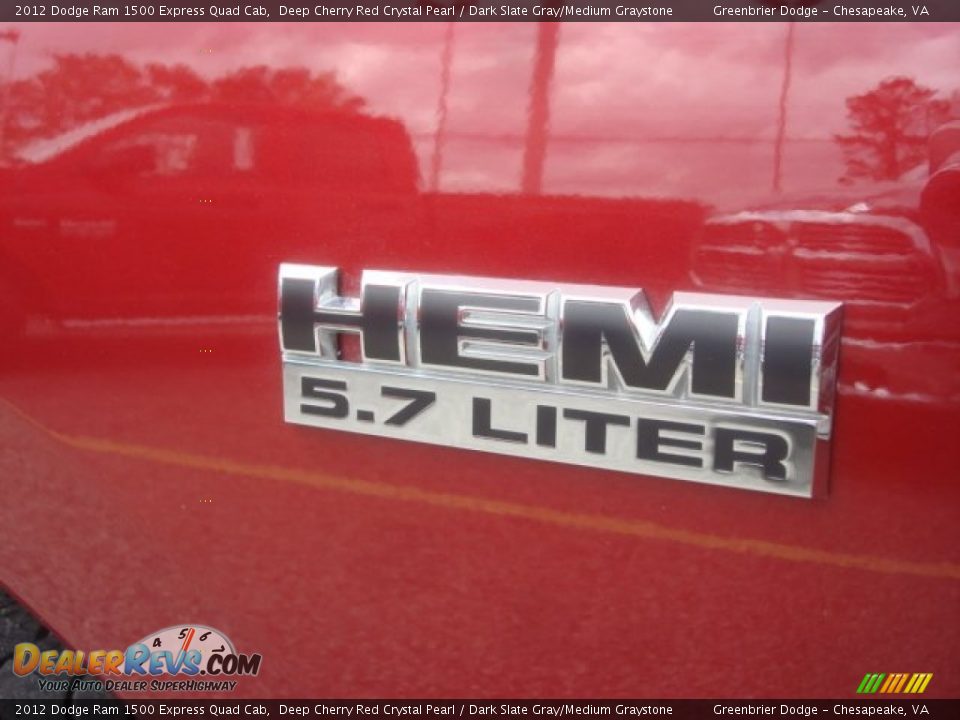 2012 Dodge Ram 1500 Express Quad Cab Deep Cherry Red Crystal Pearl / Dark Slate Gray/Medium Graystone Photo #24