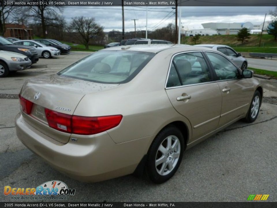 2005 Honda Accord EX-L V6 Sedan Desert Mist Metallic / Ivory Photo #3