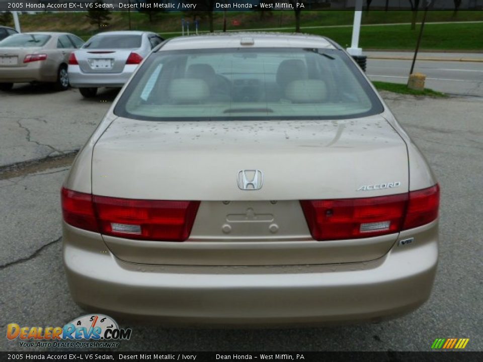 2005 Honda Accord EX-L V6 Sedan Desert Mist Metallic / Ivory Photo #4