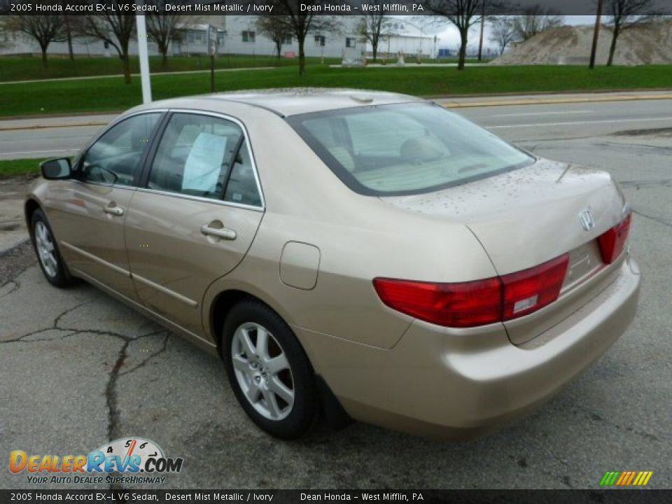 2005 Honda Accord EX-L V6 Sedan Desert Mist Metallic / Ivory Photo #5