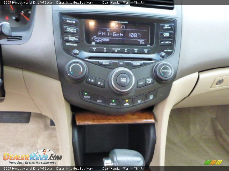2005 Honda Accord EX-L V6 Sedan Desert Mist Metallic / Ivory Photo #19