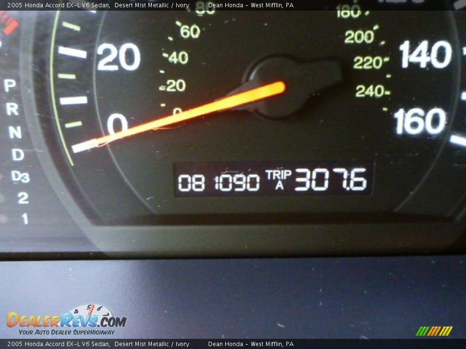 2005 Honda Accord EX-L V6 Sedan Desert Mist Metallic / Ivory Photo #20