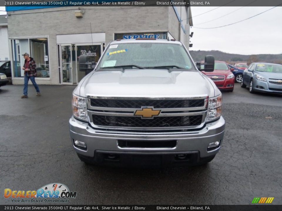 2013 Chevrolet Silverado 3500HD LT Regular Cab 4x4 Silver Ice Metallic / Ebony Photo #2