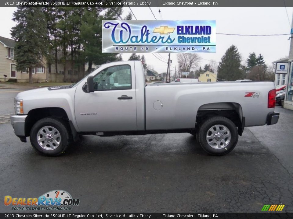 2013 Chevrolet Silverado 3500HD LT Regular Cab 4x4 Silver Ice Metallic / Ebony Photo #5