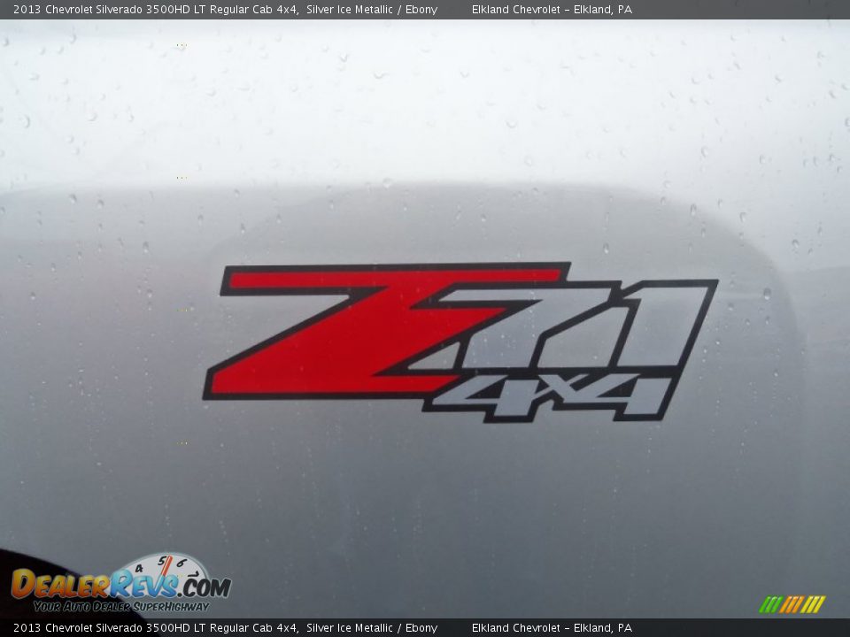 2013 Chevrolet Silverado 3500HD LT Regular Cab 4x4 Silver Ice Metallic / Ebony Photo #7