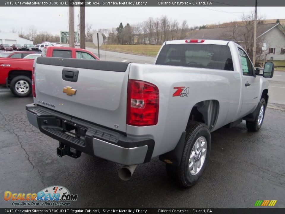2013 Chevrolet Silverado 3500HD LT Regular Cab 4x4 Silver Ice Metallic / Ebony Photo #10