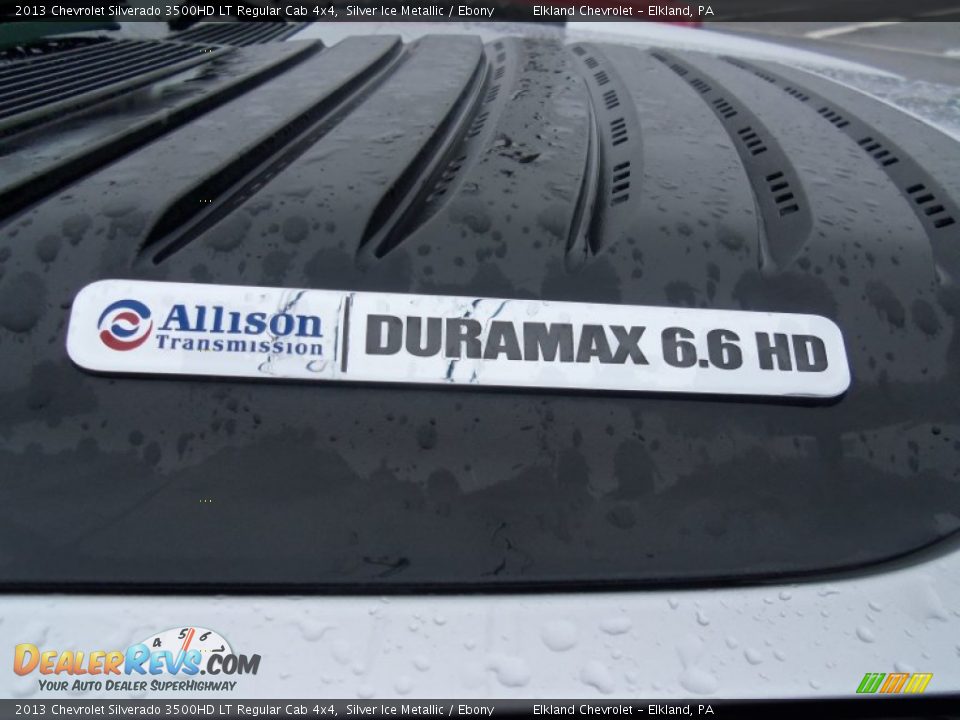 2013 Chevrolet Silverado 3500HD LT Regular Cab 4x4 Silver Ice Metallic / Ebony Photo #12