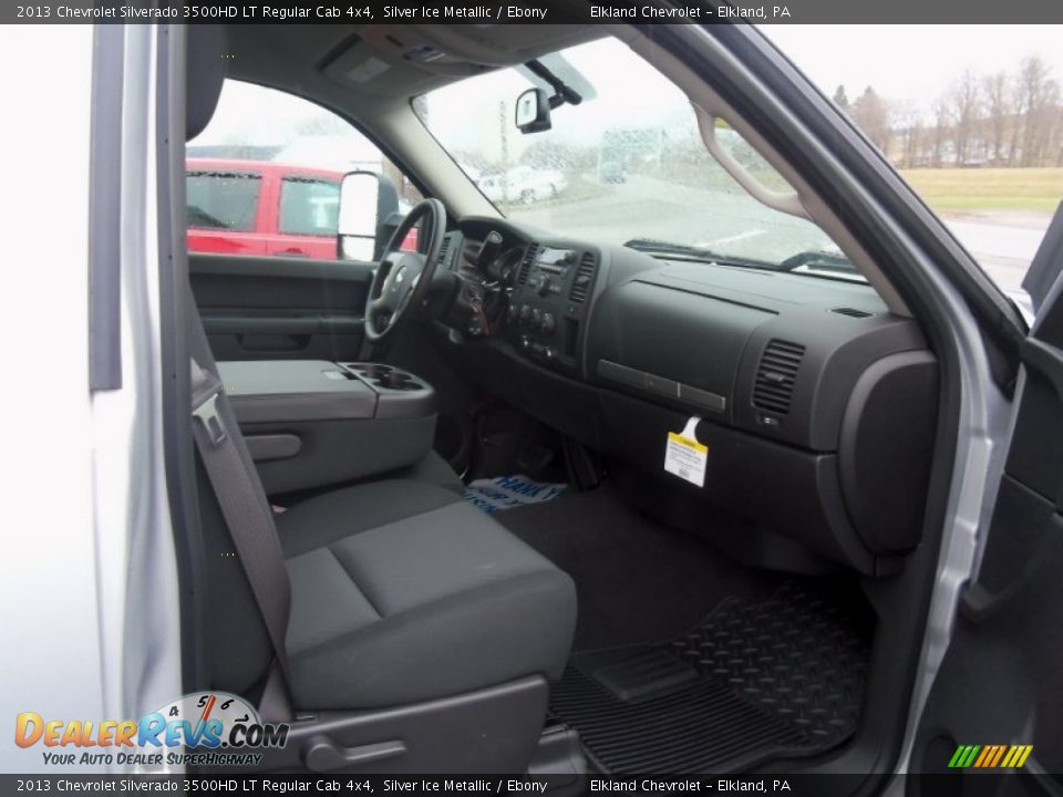2013 Chevrolet Silverado 3500HD LT Regular Cab 4x4 Silver Ice Metallic / Ebony Photo #17