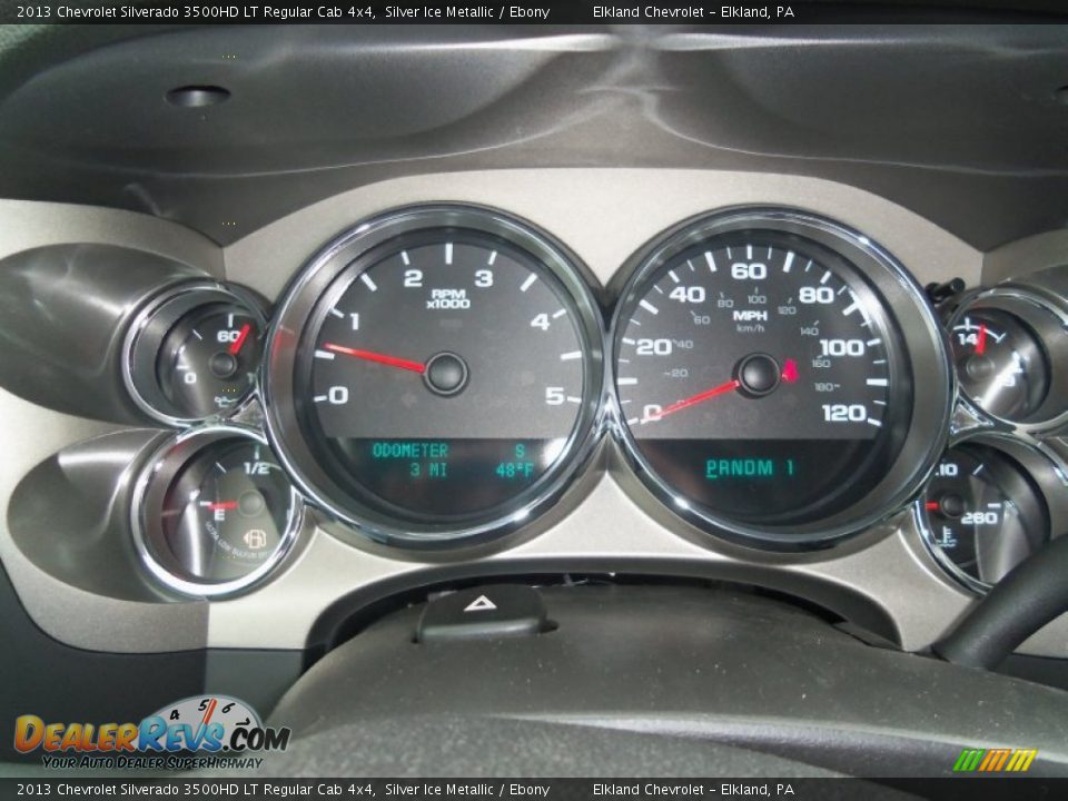 2013 Chevrolet Silverado 3500HD LT Regular Cab 4x4 Silver Ice Metallic / Ebony Photo #19