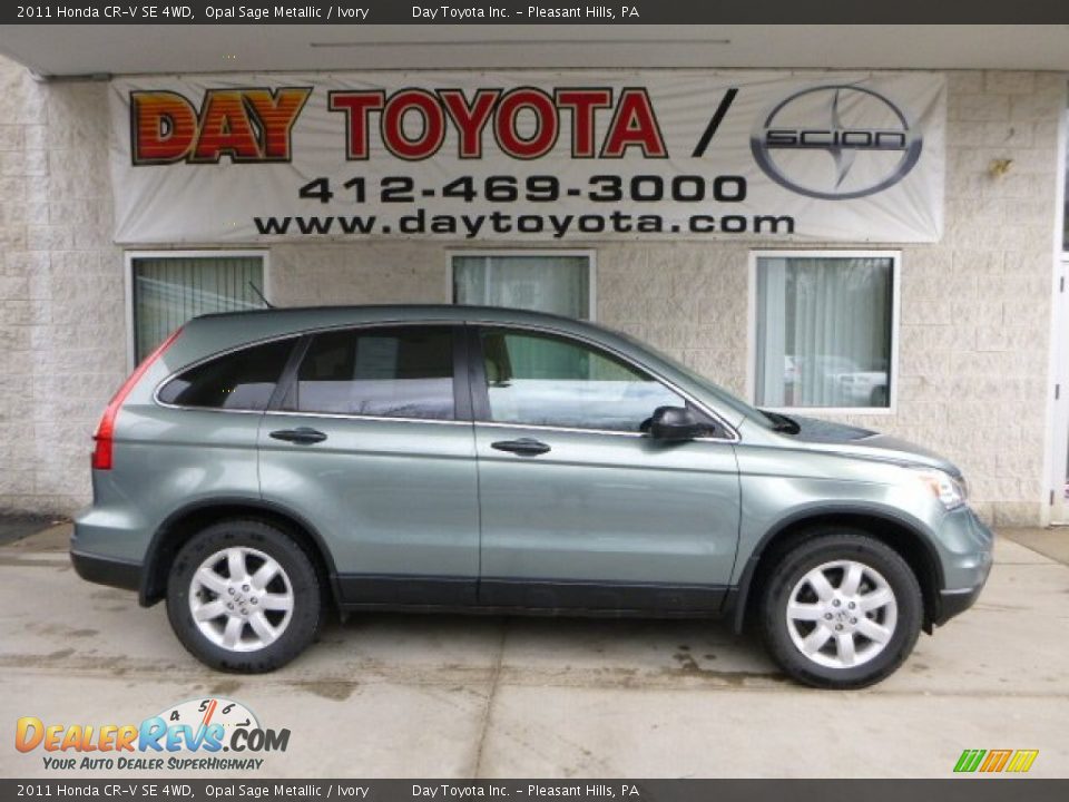 2011 Honda CR-V SE 4WD Opal Sage Metallic / Ivory Photo #1