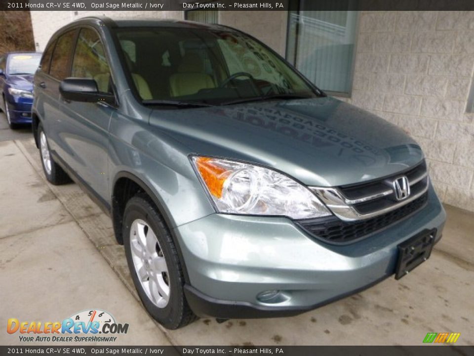 2011 Honda CR-V SE 4WD Opal Sage Metallic / Ivory Photo #7