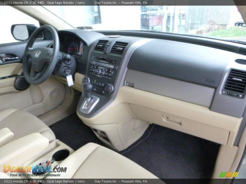 2011 Honda CR-V SE 4WD Opal Sage Metallic / Ivory Photo #10