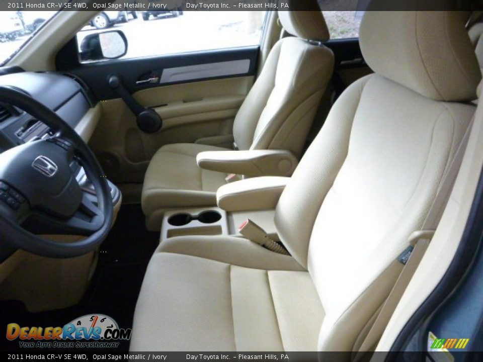 2011 Honda CR-V SE 4WD Opal Sage Metallic / Ivory Photo #12