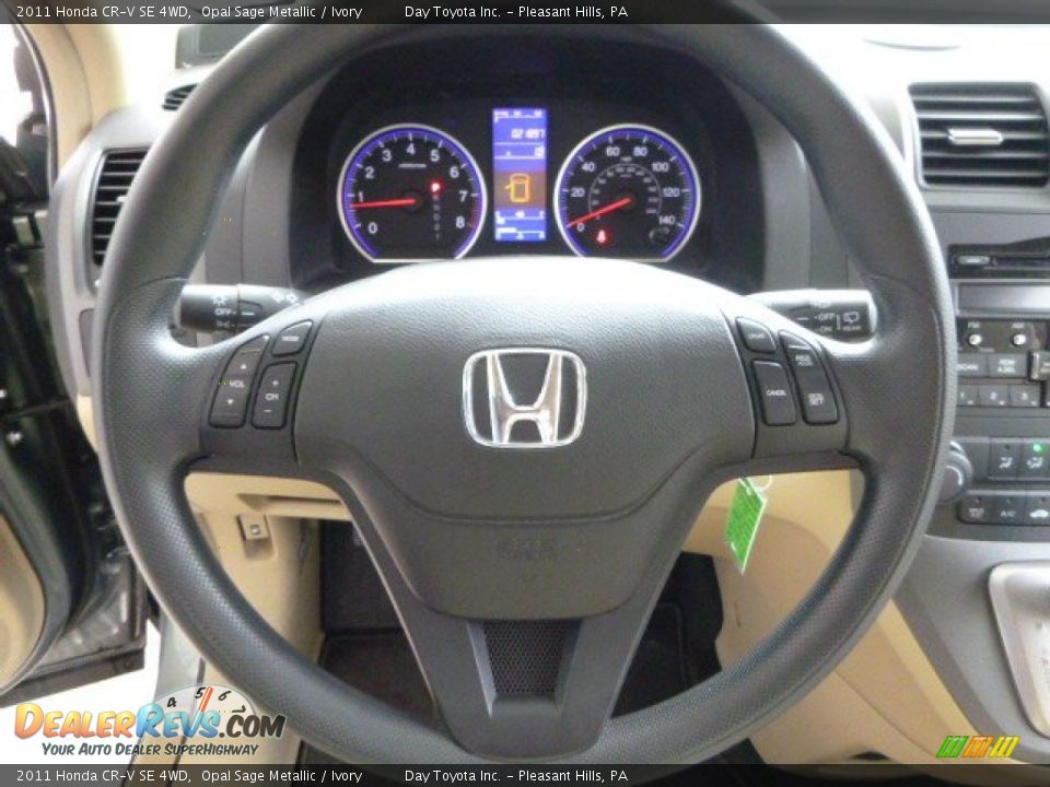 2011 Honda CR-V SE 4WD Opal Sage Metallic / Ivory Photo #17