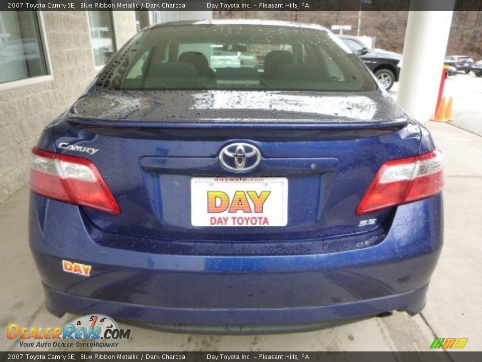 2007 Toyota Camry SE Blue Ribbon Metallic / Dark Charcoal Photo #3