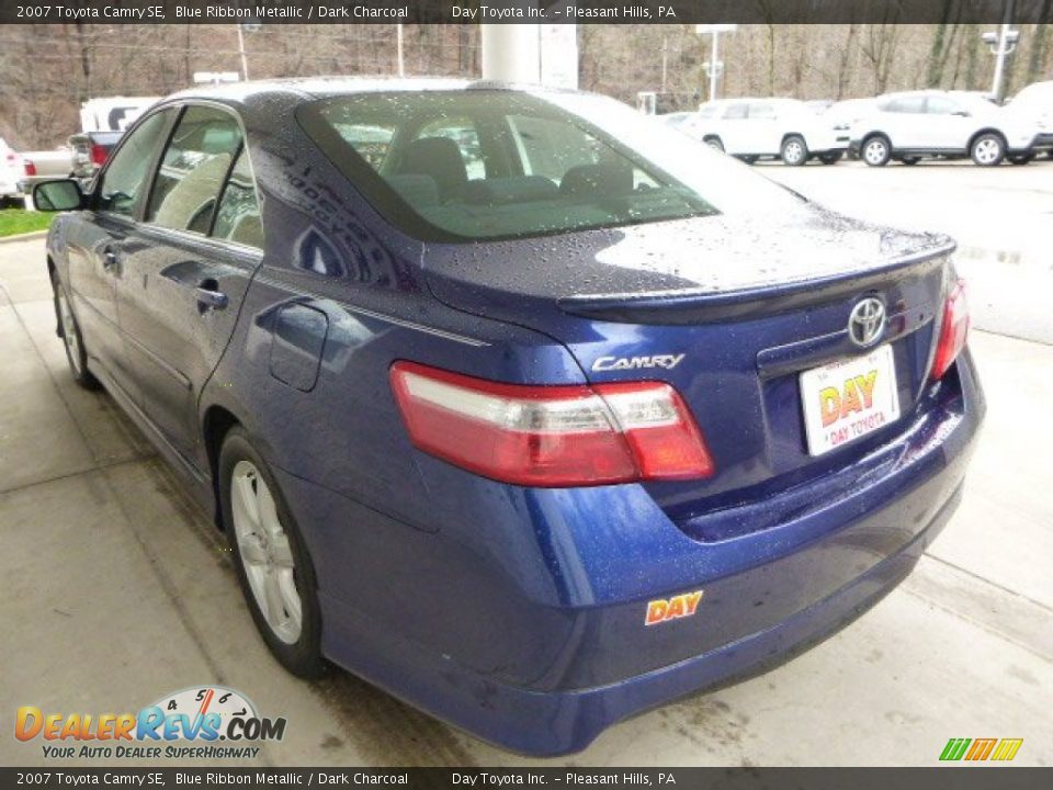 2007 Toyota Camry SE Blue Ribbon Metallic / Dark Charcoal Photo #4