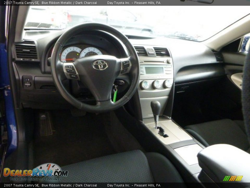 2007 Toyota Camry SE Blue Ribbon Metallic / Dark Charcoal Photo #14