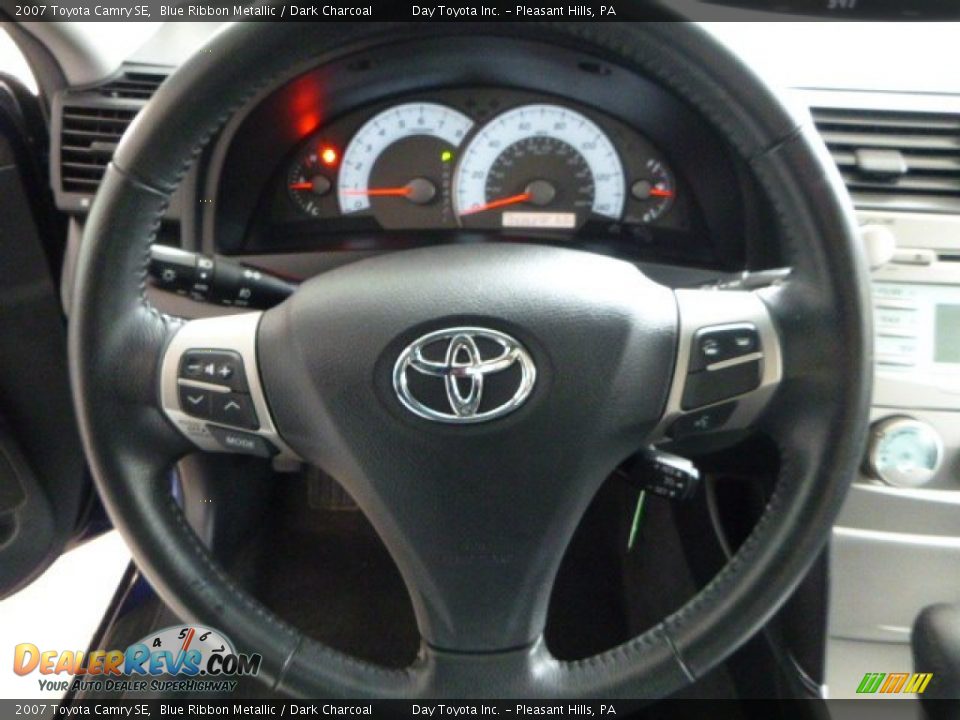 2007 Toyota Camry SE Blue Ribbon Metallic / Dark Charcoal Photo #17
