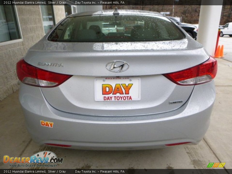 2012 Hyundai Elantra Limited Silver / Gray Photo #3