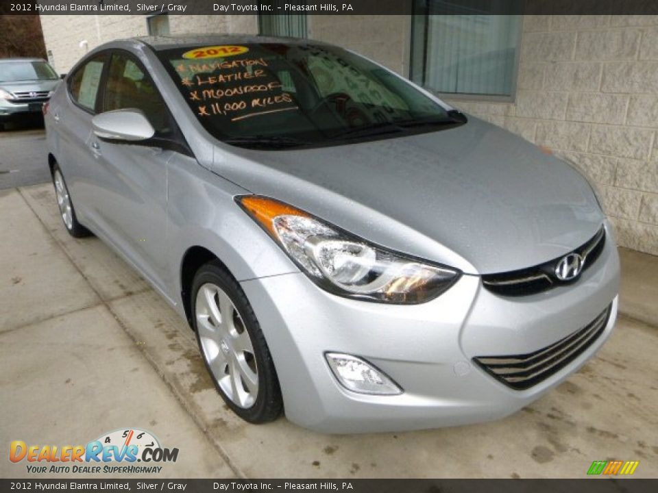 2012 Hyundai Elantra Limited Silver / Gray Photo #7