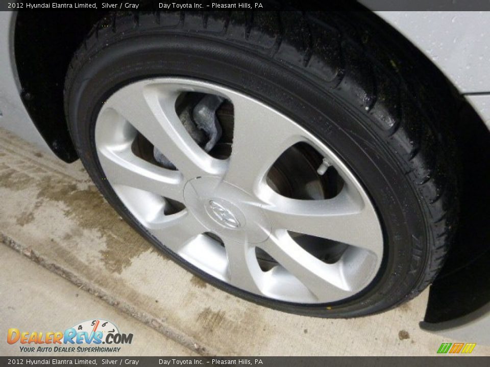 2012 Hyundai Elantra Limited Silver / Gray Photo #8
