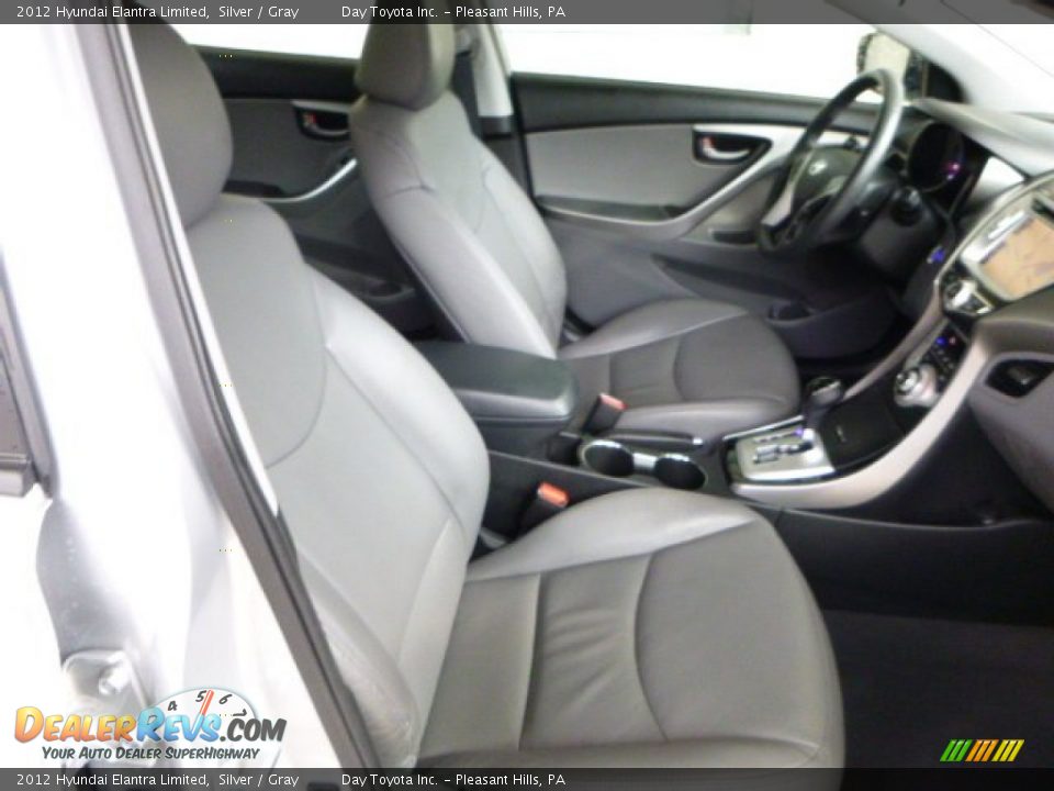 2012 Hyundai Elantra Limited Silver / Gray Photo #9