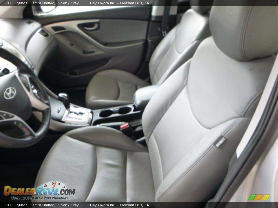 2012 Hyundai Elantra Limited Silver / Gray Photo #12