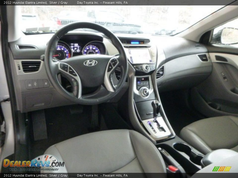 2012 Hyundai Elantra Limited Silver / Gray Photo #14