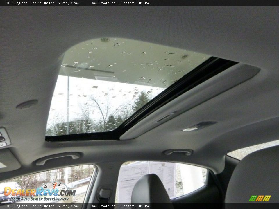 2012 Hyundai Elantra Limited Silver / Gray Photo #16