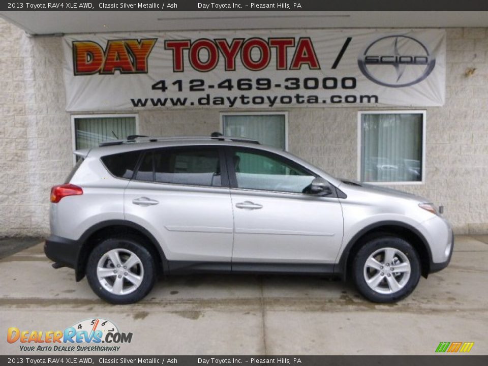 2013 Toyota RAV4 XLE AWD Classic Silver Metallic / Ash Photo #1