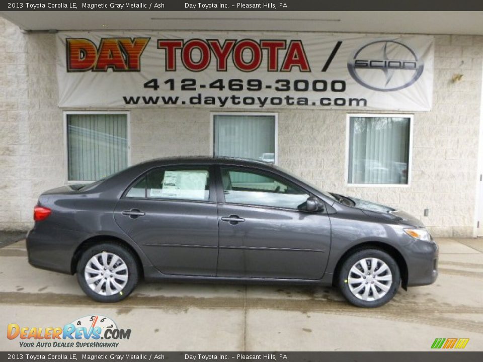 2013 Toyota Corolla LE Magnetic Gray Metallic / Ash Photo #1