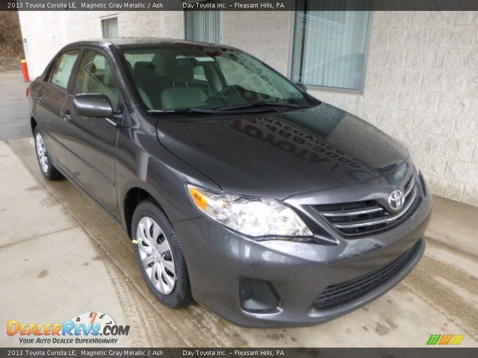 2013 Toyota Corolla LE Magnetic Gray Metallic / Ash Photo #7