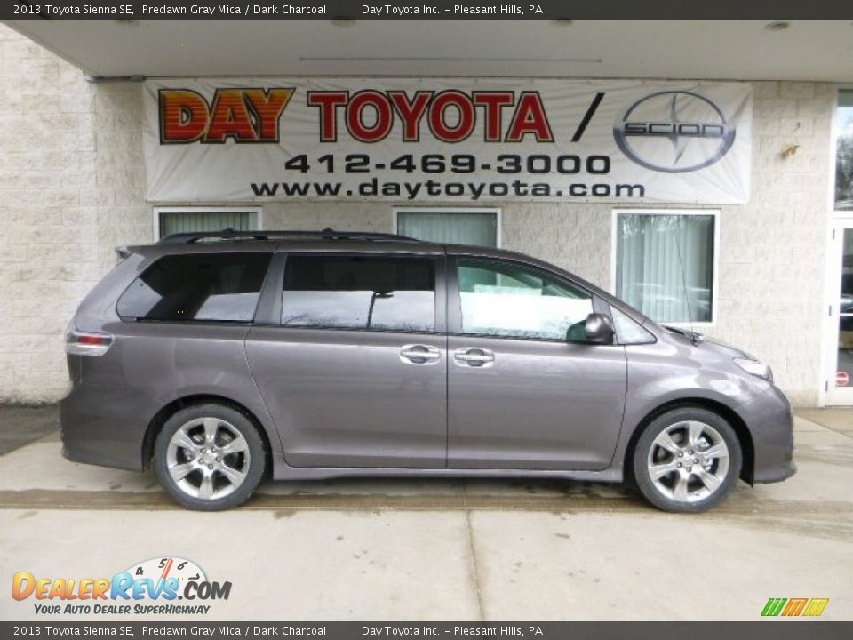 2013 Toyota Sienna SE Predawn Gray Mica / Dark Charcoal Photo #1