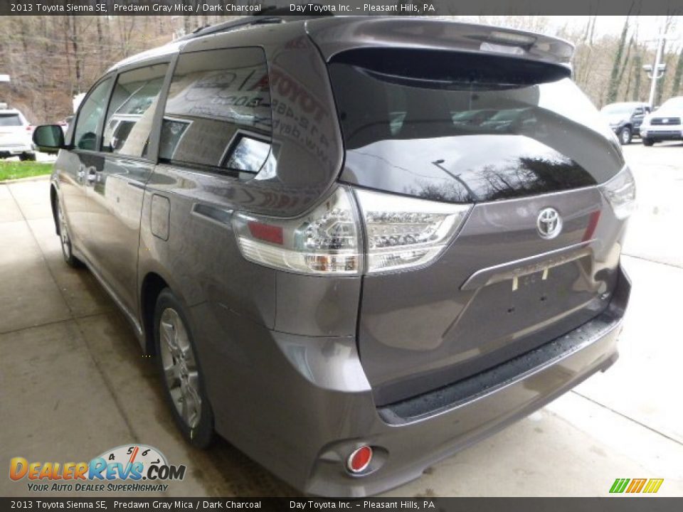 2013 Toyota Sienna SE Predawn Gray Mica / Dark Charcoal Photo #4
