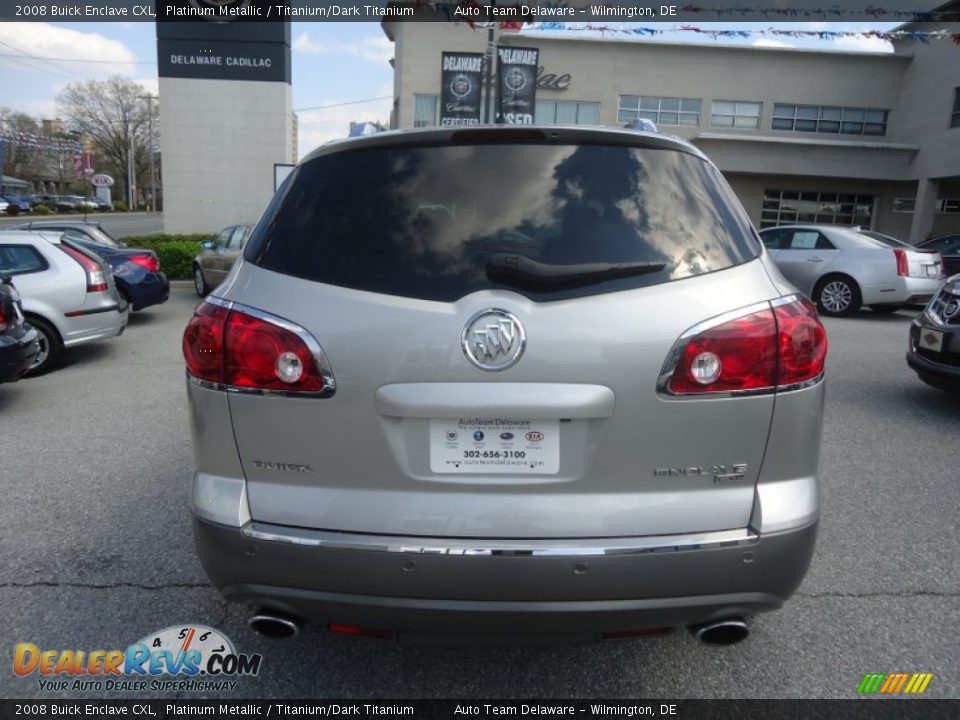 2008 Buick Enclave CXL Platinum Metallic / Titanium/Dark Titanium Photo #5