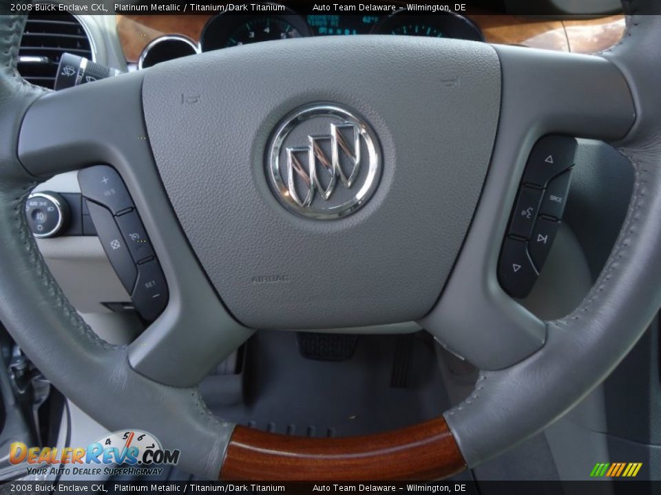 2008 Buick Enclave CXL Platinum Metallic / Titanium/Dark Titanium Photo #19
