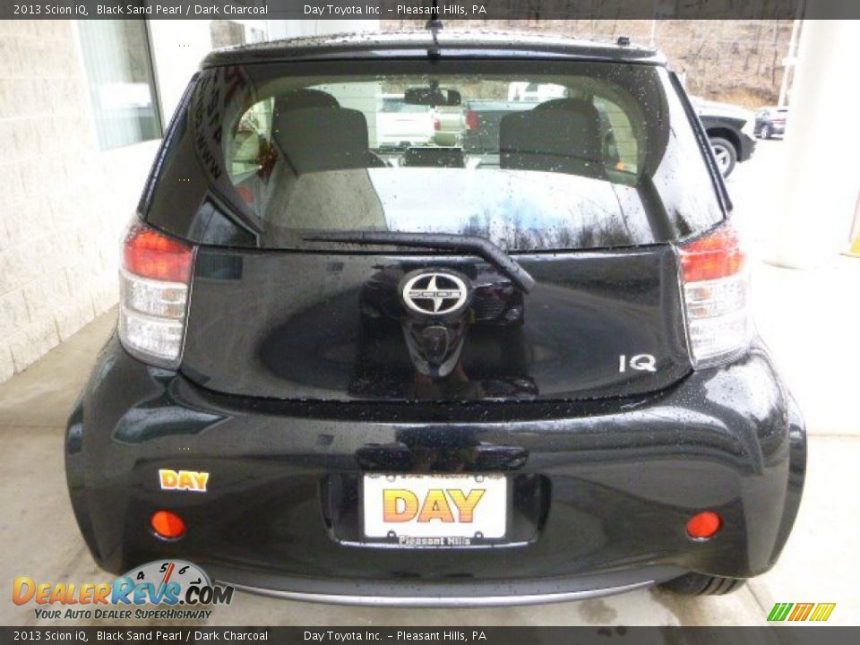 2013 Scion iQ Black Sand Pearl / Dark Charcoal Photo #3