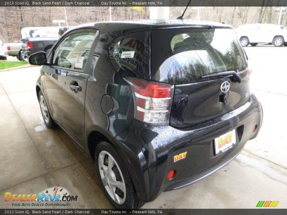 2013 Scion iQ Black Sand Pearl / Dark Charcoal Photo #4