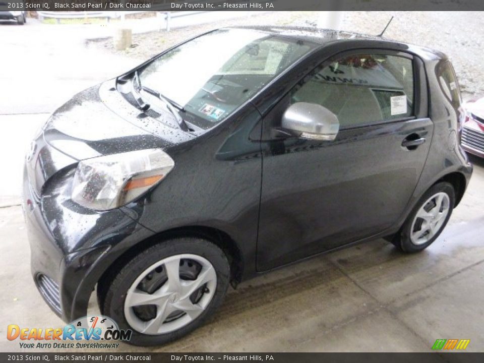 2013 Scion iQ Black Sand Pearl / Dark Charcoal Photo #5