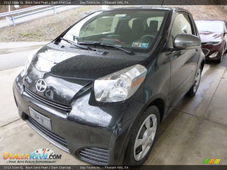 2013 Scion iQ Black Sand Pearl / Dark Charcoal Photo #6