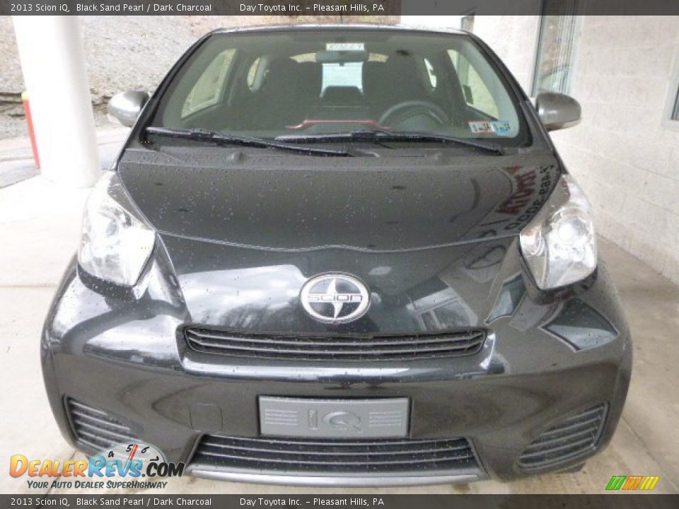 2013 Scion iQ Black Sand Pearl / Dark Charcoal Photo #7